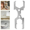 thumbnail image 4 of PTOOTP 1Pack Compact Faucet Sink Wrench for Impurities and Plumbing Tool in Silver, 4 of 8