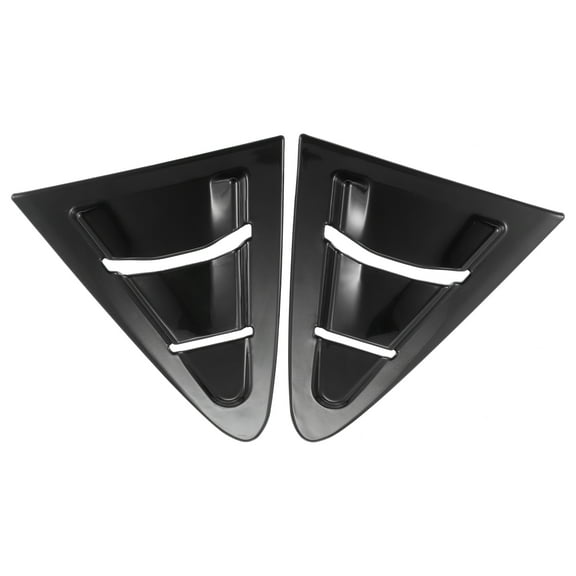 Pair for Toyota Corolla 2020-2022 Rear Side Window Louvers Air Vent Shades Cover Decorative Gloss Black