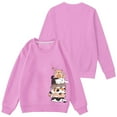 thumbnail image 4 of Aocisk Chandail à Capuchon pour Filles à Imprimé Graphique, Chandail Décontracté en Molleton Doux, Haut Douillet à Manches Longues avec Joli Design pour le Quotidien, Rose, 2-3 Ans, 4 of 6