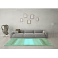 thumbnail image 3 of Ahgly Company Indoor Rectangle Abstract Light Blue Modern Area Rugs, 8' x 12', 3 of 4