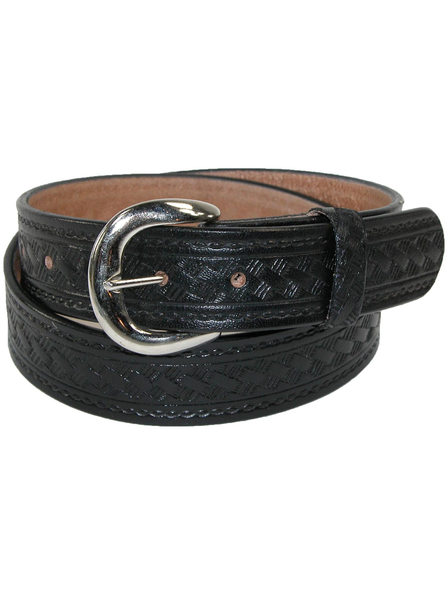 Genuine Country and Western Leather Belt Removable Buckle Made in USA Mens Belts 