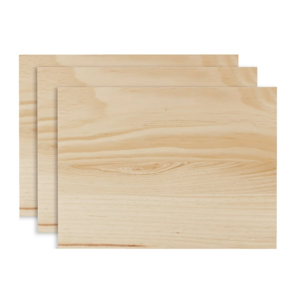 FOGGY BOTTOM WOODWORKS 0.69  X 9 X 12 EDGE GLUED PINE, 3-PACK FOR ARTS & CRAFTS