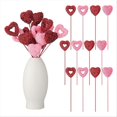 thumbnail image 2 of 36 Pcs Valentine Glitter Foam Hearts Picks, 2 of 5