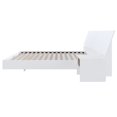 thumbnail image 3 of Nexera Oslo 3-Piece Floating Platform Bedroom Set, White, Queen, 3 of 7