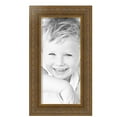 thumbnail image 2 of ArtToFrames 8" x 17" Wide Gold with Green Tones Picture Frame, 8x17 inch Gold Wood Poster Frame (WOM-5078), 5 Pack, 2 of 6