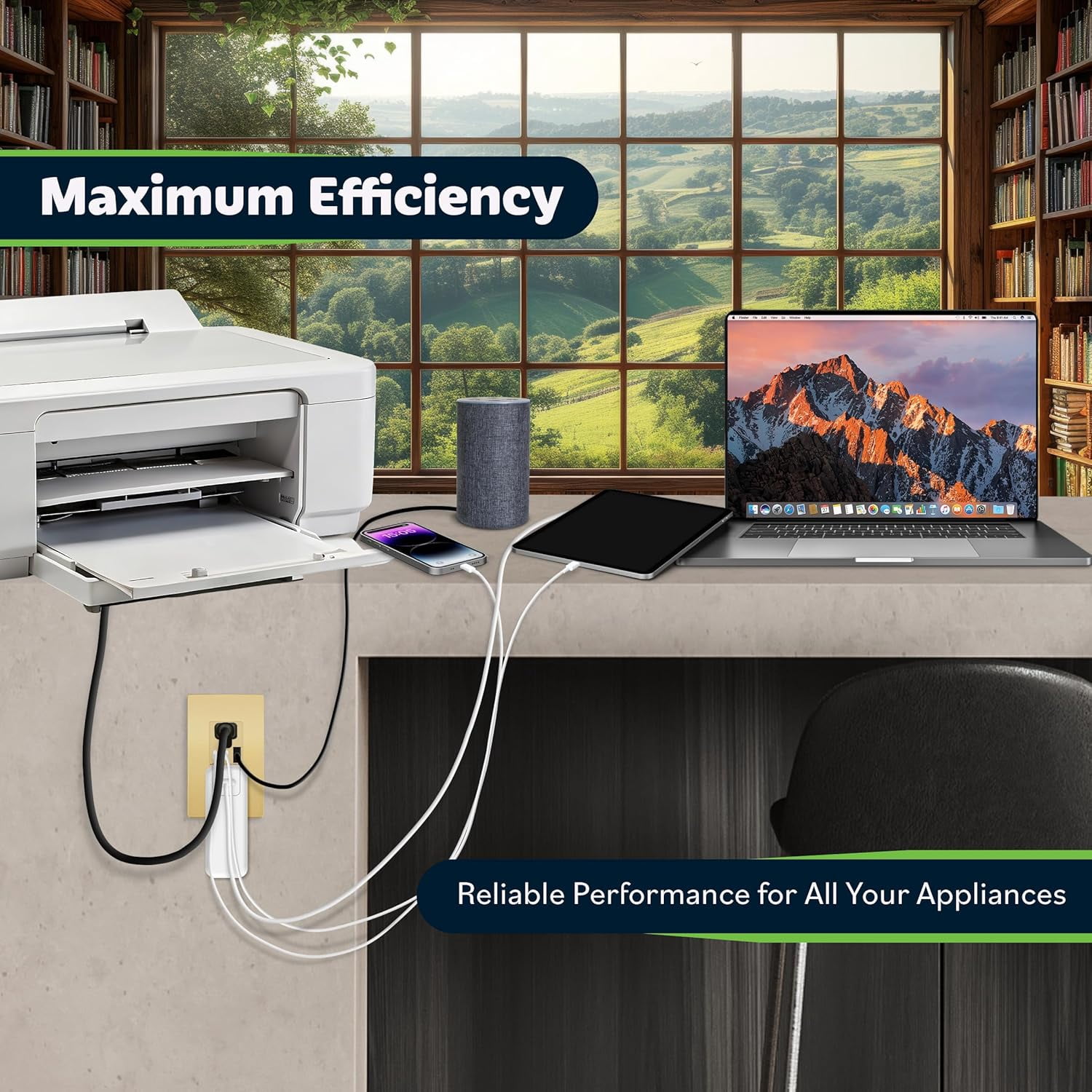 TOPGREENER 3-Port Type C USB Outlet, 15 Amp Receptacle Plug, Charging Power Outlet with Dual Type C&A Ports, Screwless Wall Plate Included, UL Listed, TU21542AC2-GDWP, Gold