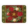 thumbnail image 1 of Holly Wreath with Christmas Ornaments Machine Washable Memory Foam Mat, 1 of 1