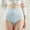 Blue, variant on 6 Pack Women's Underwear High Waisted Abdominal Small Belly Constricting Powerful Hip Lifting Seamless Plus Sized Breathable Stretch Panties