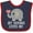 Navy and Red, variant on Inktastic My Geema Grandma Loves Me Boys or Girls Baby Bib