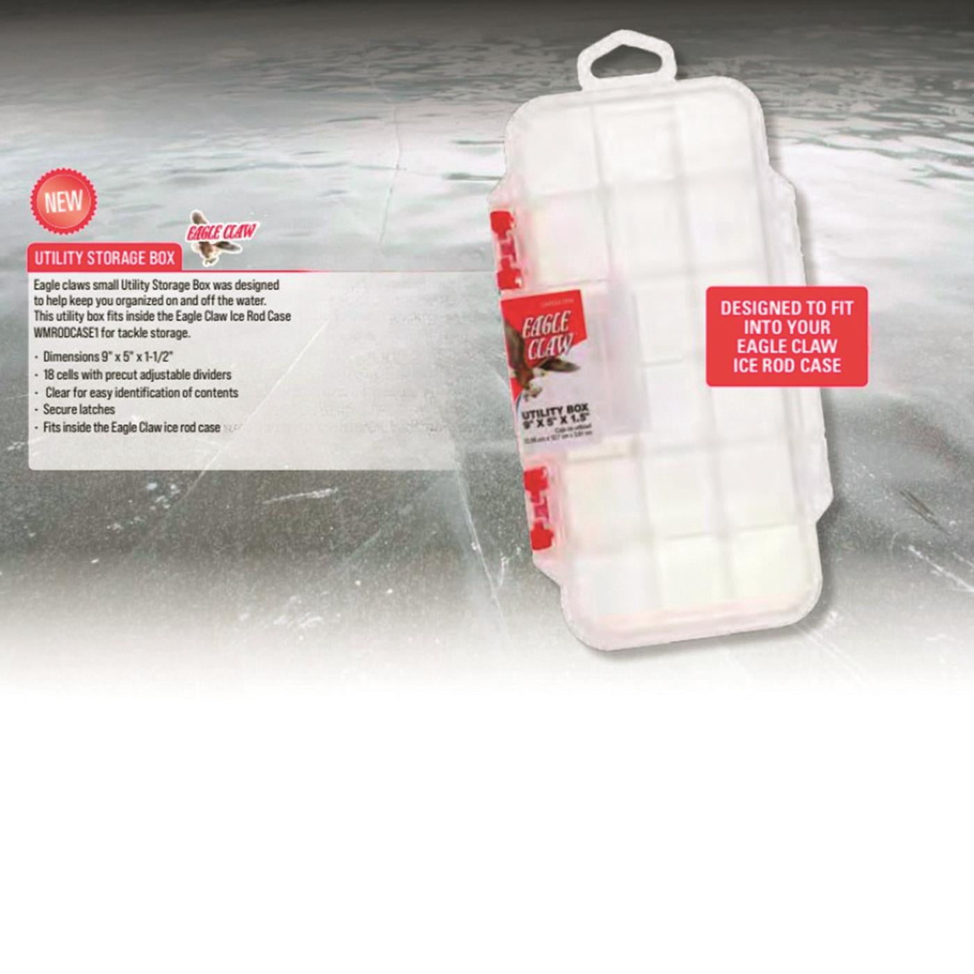Eagle Claw Ice Rod Case with Free 3 Tackle Trays - Sportsman's Guide Exclusive!