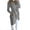 Gray, variant on Lindreshi Winter Coats for Women Plus Size Clearance Women Casua Solid Long Sleeve Loose Turn-down Collar Outwear Coats Tops