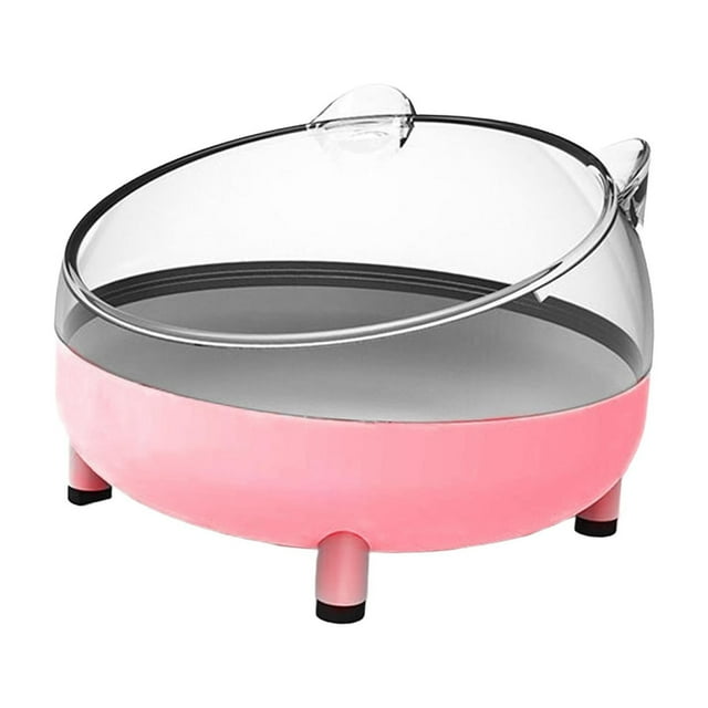 Animal PEQUEÑO casa de baño hámster caja de baño de arena ducha transparente bañera extraíble hámster bañera arena casa de baño para conejo rata rosa
