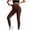 111#Brown, variant on Women's Workout Leggings Scrunch Butt Lifting High Waisted Tummy Control Seamless Leggings Gym Yoga Soft Peach Lift Leggings Compression Tights,Womens Capri Leggings With Pockets