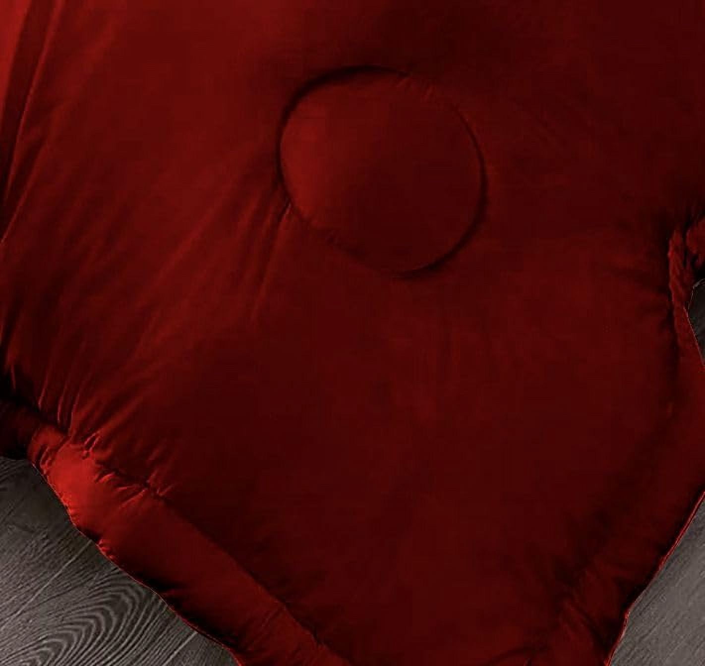 Luxury 500 TC Egyptian Cotton Comforter | Round Circle Design | 300 GSM | Soft, Breathable | 1 Piece- Wyoming King Size ( 100" x 114" ) Inches, 1pc Comforter Only, (Burgundy)
