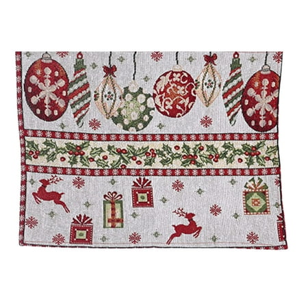 

labakihah table cloth christmas placemat family table atmosphere arrangement supplies decorations