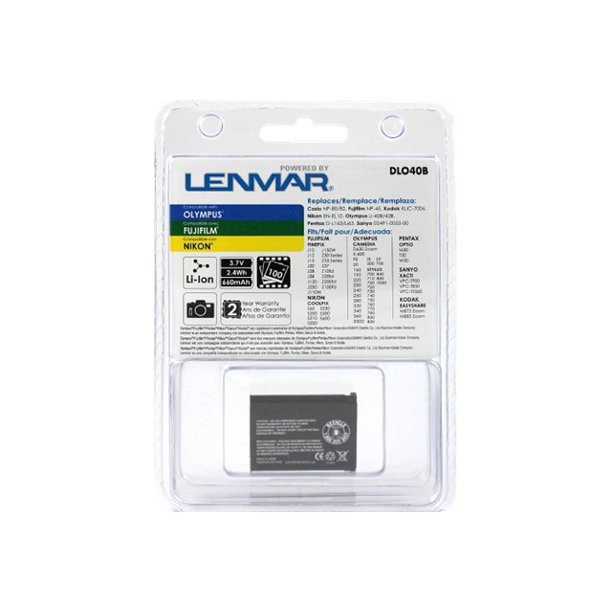 Lenmar Nomem Dlo40b Camera Battery Li Ion 660 Mah For Casio Exilim Ex H60 Zs160 Zs180 Zs190 Zs210 Zs240 Zs260 Fujifilm Instax Mini 90 Walmart Com Walmart Com
