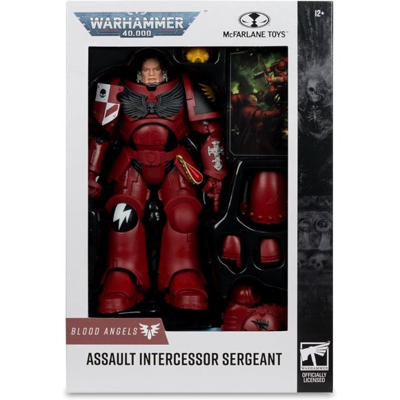 Warhammer 40000 7 Inch Action Figure Wave 11 - Assault Intercessor Sergeant (Blood Angel)
