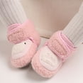 thumbnail image 2 of Otqutp Baby Flat Sole Shoes Warm Shoes Soft Booties Comfortable Boots Toddler Warming Home Shoes Snow Boots for Baby Girls and Boys(Pink,6-12 Months), 2 of 5