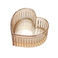 thumbnail image 2 of FURNIX Crystal Glass Heart-Shaped Storage Box,Gold Heart Shaped Glass Bowl – Versatile Dishes For Desserts Trinkets,Heart-Shaped Glass Storage Box,Embossed Jewelry Box,Candy Storage Case,Vanity Decor, 2 of 9