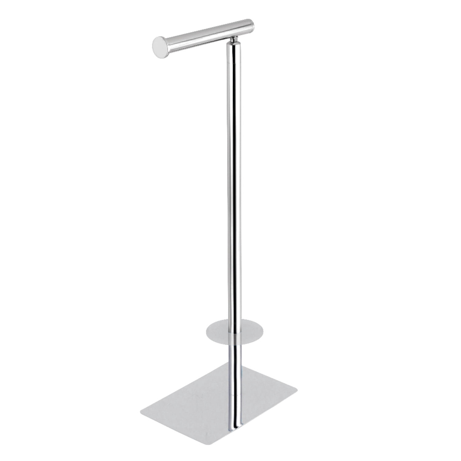 Kingston Brass CC8008 Claremont Freestanding Toilet Paper Stand & Metal Lever Handle Satin Nickel
