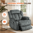 thumbnail image 3 of PAPROOS Recliner Chair, Electric Power Lift Recliner with Heat Therapy and Massage Function, Large Size Lift Chair with Remote and Side Pocket, Oversized Power Reclining Sofa, Gray Blue, 3 of 7