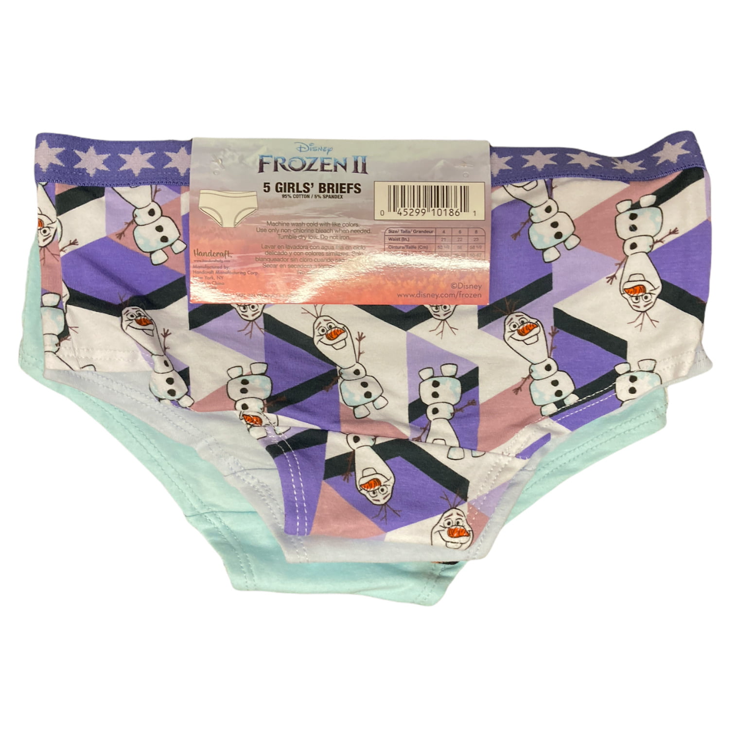 NWT Disney Frozen 2 Elsa Anna Olaf Girls Panties Underwear 7 pairs pack  size 6