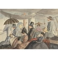 thumbnail image 2 of Charles Dyce 18x14 Gold Ornate Wood Frame and Double Matted Museum Art Print Titled - Passengers Aboard the Nile Steamer (ca. 1849), 2 of 4
