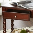 Caroline Turned Leg Wooden Accent Table with Drawer