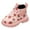 Pink, variant on Boys Girls Combat Boots Riding Boots Knee High Side Zipper Mid Calf Boots for Toddler/Little Kid/Big Kid Pink for Size 6