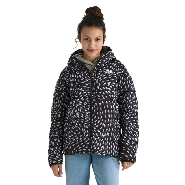 Chaqueta The North Face para niñas, reversible, con capucha, talla XS