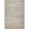 thumbnail image 1 of Ladole Rugs Sustainable Contemporary Trellis Machine Made Area Rugs Carpets in Orange, 1 of 4