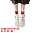 thumbnail image 3 of ZPAQI Christmas Pattern Thick Coral Fleece Floor Socks Warm Slipper Socks for Women, 3 of 21