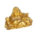 thumbnail image 4 of deevoka Buddha Statue Desk Maitreya Buddha Statue for Cabinet Restaurant Living Room Gold, 4 of 9