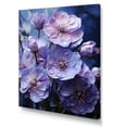 thumbnail image 2 of Designart "Allure Of The Mystical" Violets Wall Art Living Room, 2 of 7