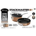 thumbnail image 2 of Gotham Steel Stackable Fry Pan Set with Lid Stackmaster Pan Set Copper, 2 of 3