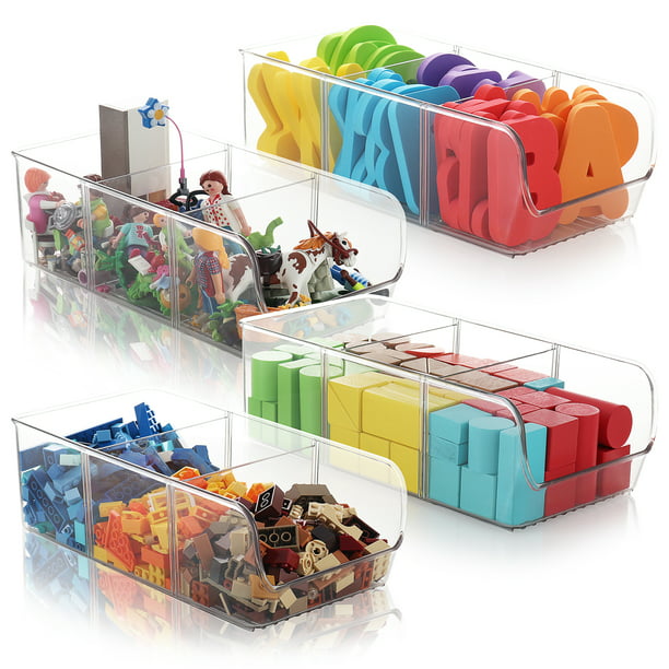 Kids Plastic Stackable Toy Storage, Plastic Stackable Toy Storage Bins