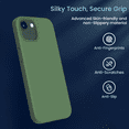 thumbnail image 4 of Entronix Silicone Soft Case for iPhone 16e, Anti-Slip Durable Slim Fit Cover, Green, 4 of 6