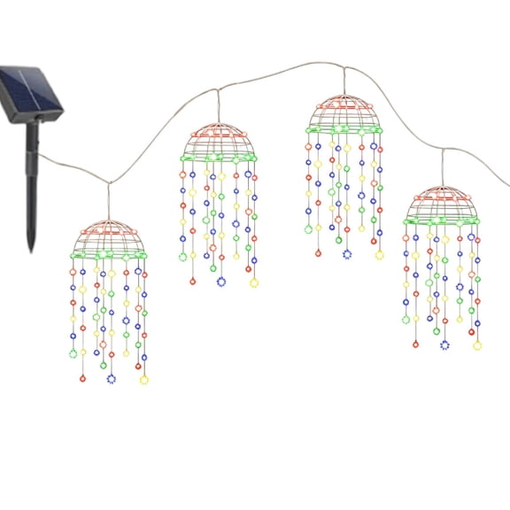 Solar Powered Hanging Outdoor Lamp For Garden And Patio Solar With Water Outdoor Lighting Dimmable LED String Light Garden Lamps for Nightstand with Charger Growing Lights for Indoor on Sprinkler