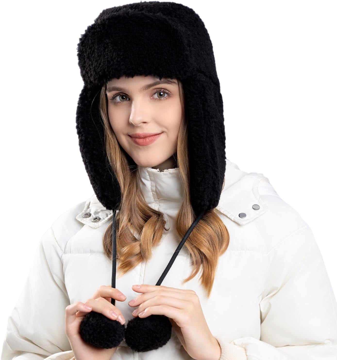 YooGuoGuo Women Men Winter Trapper Hats Ear Flaps Ushanka Trooper Hunting Hat Outdoor Ski Snow Windproof Cap