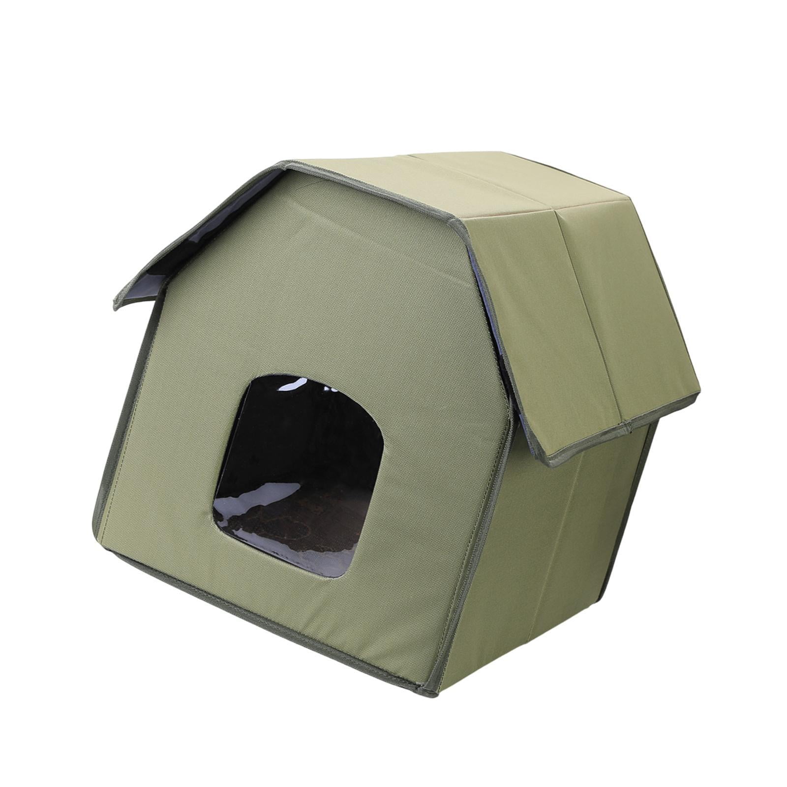 Bvdfgk Cat House for Outdoor Cats Pet Supplies Kitten Bed Dog House Warm Stray Top