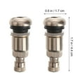 10pcs Boltin Tire Valves Stems Stainless Steel Tubeless Wheel Tyre
