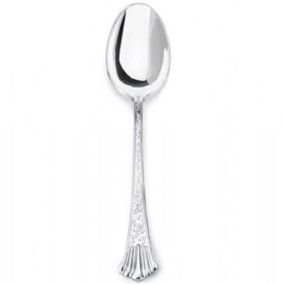 Simcha Silver Plastic Tea Spoons 20 Pack