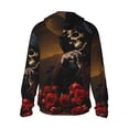 thumbnail image 2 of Picia Elegant Rose Skull Women's Men's UPF 50+ Sun Protection Hoodie Shirt Long Sleeve SPF Fishing Outdoor UV Hiking Lightweight Shirts-3X-Large, 2 of 9