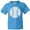 Pacific Blue, variant on Inktastic Distressed Baseball in White Youth T-Shirt