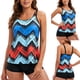 thumbnail image 2 of Traje de baño de dos piezas dividido con estampado sexy con tirantes casuales para mujer Traje de baño de playa Traje de baño Fridja  nalpqowj50743, 2 of 9