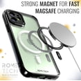 thumbnail image 4 of Rome Tech for Apple iPhone 12 Mini 5.4" (2020) Clarity Case w/Magsafe - Black, 4 of 6