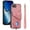 Pink, variant on Dteck Wallet Case for iPhone 16E, Shockproof with Wrist Strap and Card Slot Shell Premium PU Leather Magnetic Anti Scratch Cover, Black