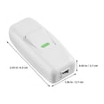 thumbnail image 2 of UPOUART 10Pcs Tabletop Lamp Switch Rectangular Plastic for Home Lighting, 2 of 8