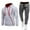 Light Gray, variant on WILLBEST Lightweight Hoodie Men Men Casual Sweatshirt Sweatpants Set Long Sleeve Fashion Hoodie Pant Suit 2 Piece Outfits