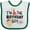 White and Green, variant on Inktastic I'm the Birthday Boy Boys Baby Bib
